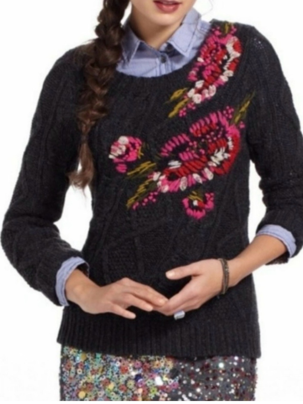 Floral Sweater from Anthro